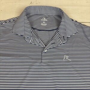 Rhoback Polo Shirt Mens XL  Blue Striped